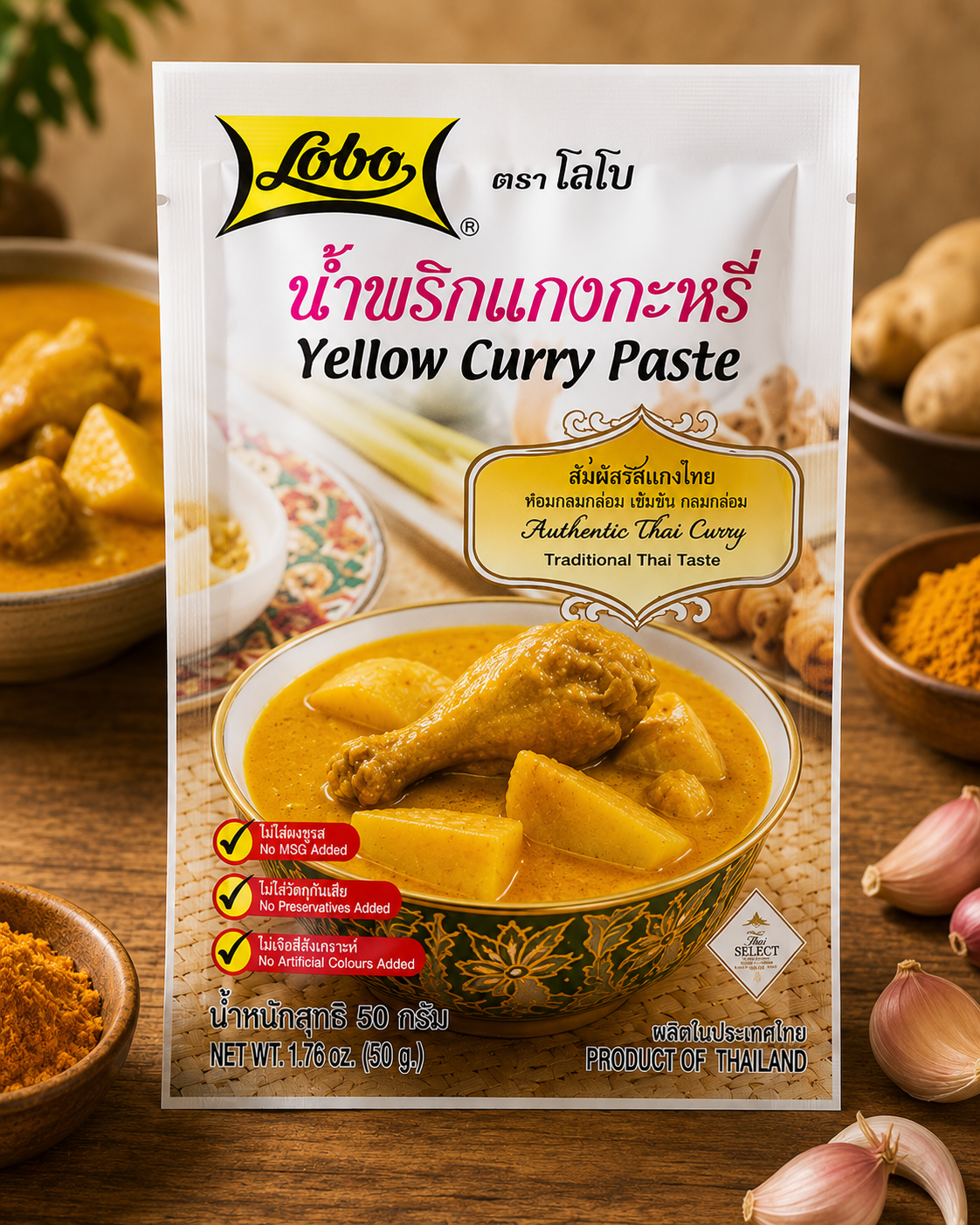 Lobo Yellow Curry Paste 50g