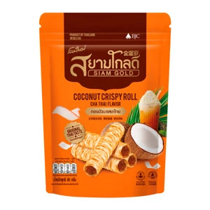 Siam Gold Coconut Crispy Roll Cha Thai Flavor 60g