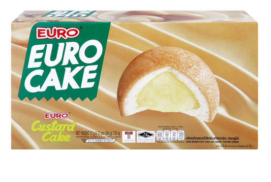 Euro Custard Cake 204g (12 pcs)