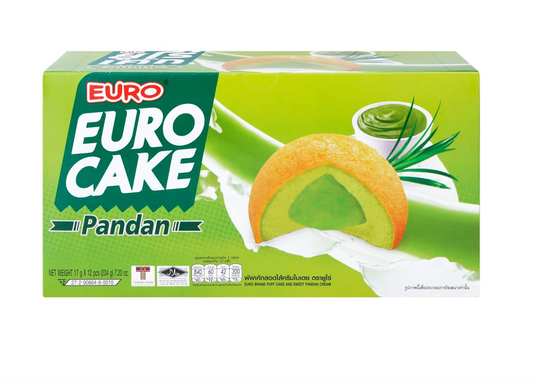 Euro Pandan Cake 204g (12 pcs)