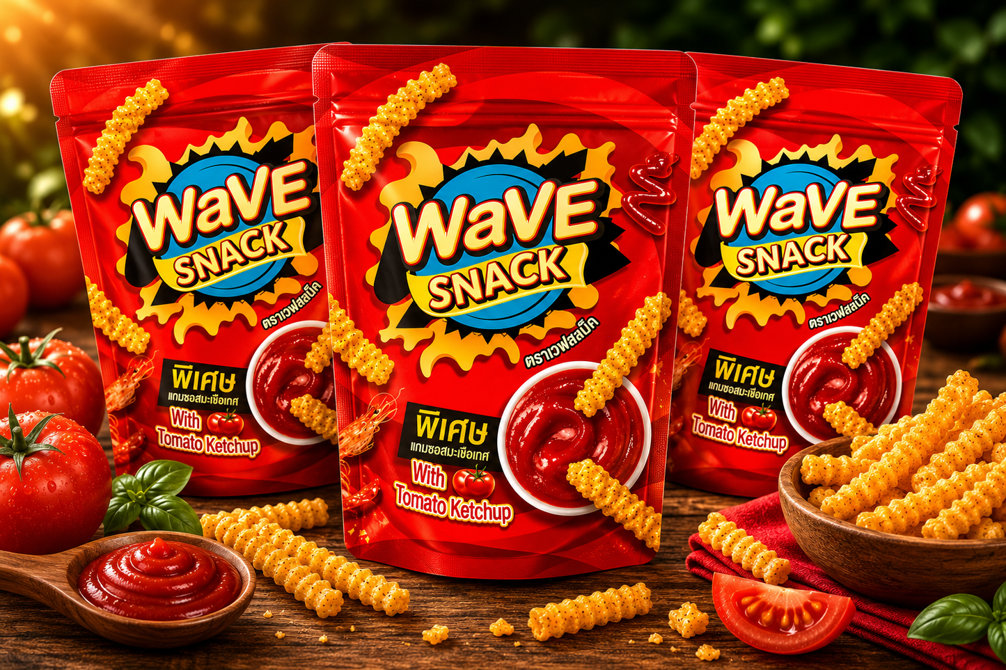 WaVE Snack – Tomato Ketchup Flavor (3-Pack)