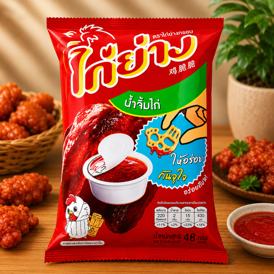 Kai Yang Crispy Snack Grilled Chicken Flavor 48g
