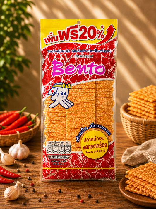 Bento Crispy Squid Sweet & Spicy Flavor 18g