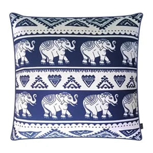 Tel Dan Thai Elephant Pattern Cushion Cover 45x45cm