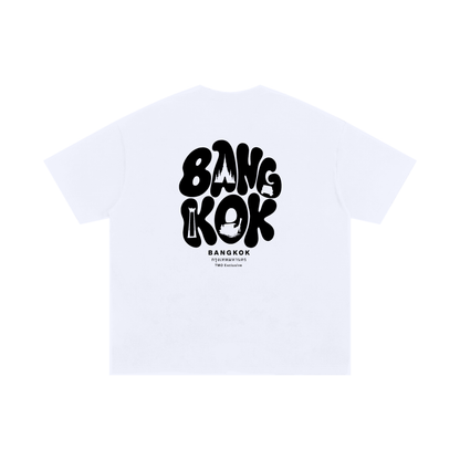 Exclusive: BKK - White | Unisex Oversized Cotton T-Shirt
