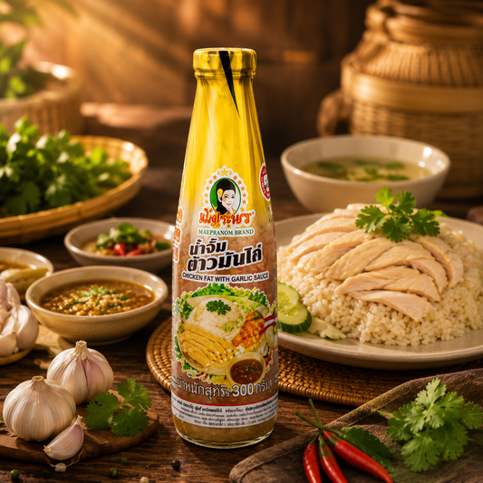 Nongporn Khao Man Gai (Chicken Rice) Sauce Soy Bean with Ginger 300g | น้องพร น้ำจิ้มข้าวมันไก่