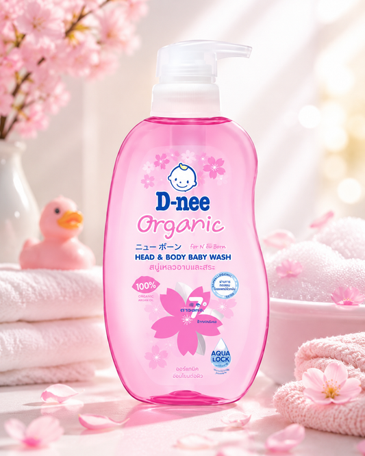 D-Nee Head & Body Wash Pink 380ml