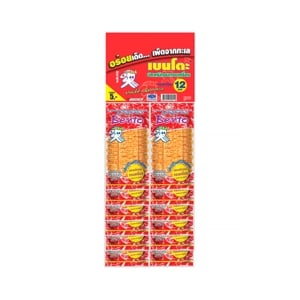 Bento Seasoned Baked Squid Sweet and Spicy 4g x 12 Pack