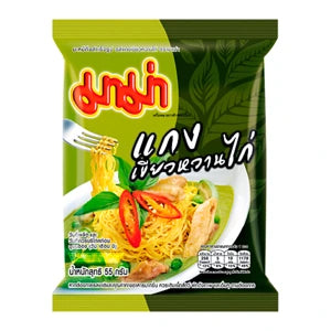 MAMA Instant Noodles Green Curry Chicken Flavor 55g x 6 Pack | มาม่า บะหมี่กึ่งสำเร็จรูป รสแกงเขียวหวานไก่ 55 ก. แพ็ค 6