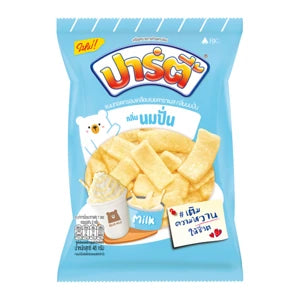 Party Caramel Coated Snack Milkshake Flavor 48g | ปาร์ตี้ ขนมทอดกรอบเคลือบเนยคาราเมล กลิ่นนมปั่น