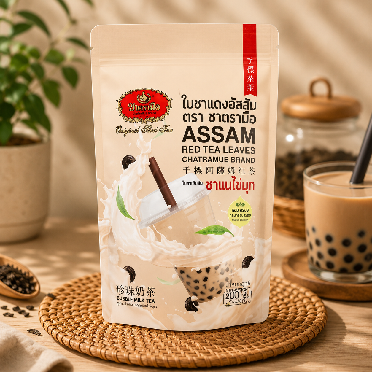Chatramue Assam Red Tea Leaves 250g | ชาตรามือ ใบชาแดงอัสสัม