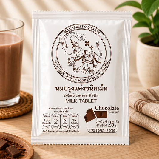 Q-Q Milk Tablet Chocolate Flavor 25g