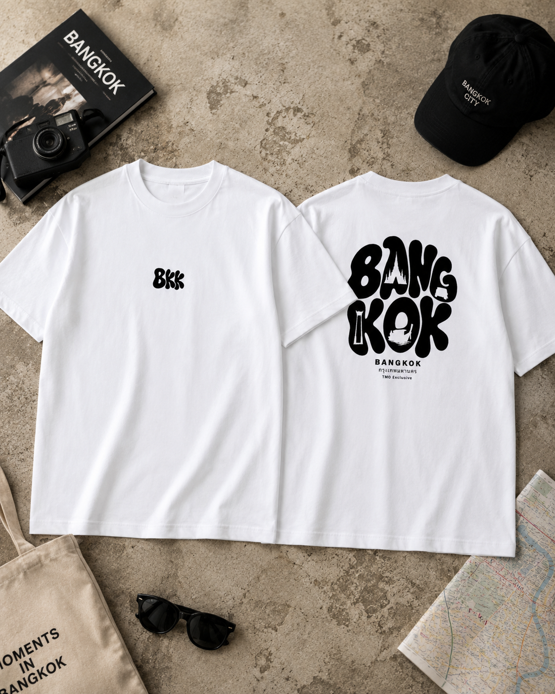 Exclusive: BKK - White | Unisex Oversized Cotton T-Shirt