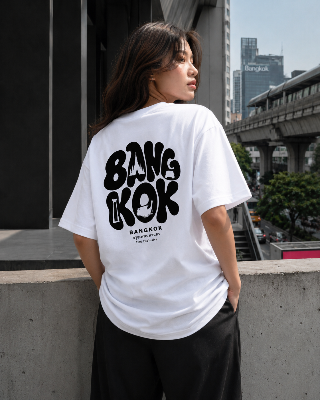 Exclusive: BKK - White | Unisex Oversized Cotton T-Shirt