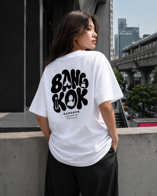 Exclusive: BKK - White | Unisex Oversized Cotton T-Shirt