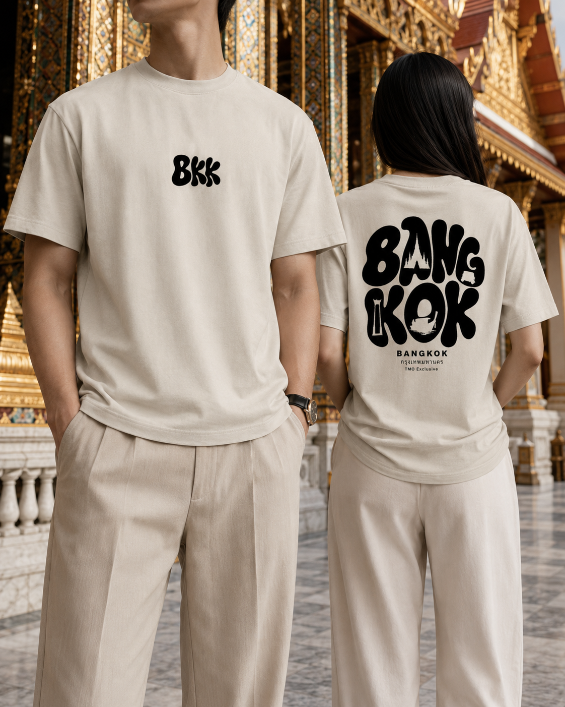Exclusive: BKK T-Shirt - Apricot | Unisex Pure Cotton T-Shirt