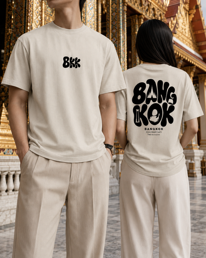 Exclusive: BKK T-Shirt - Apricot | Unisex Pure Cotton T-Shirt