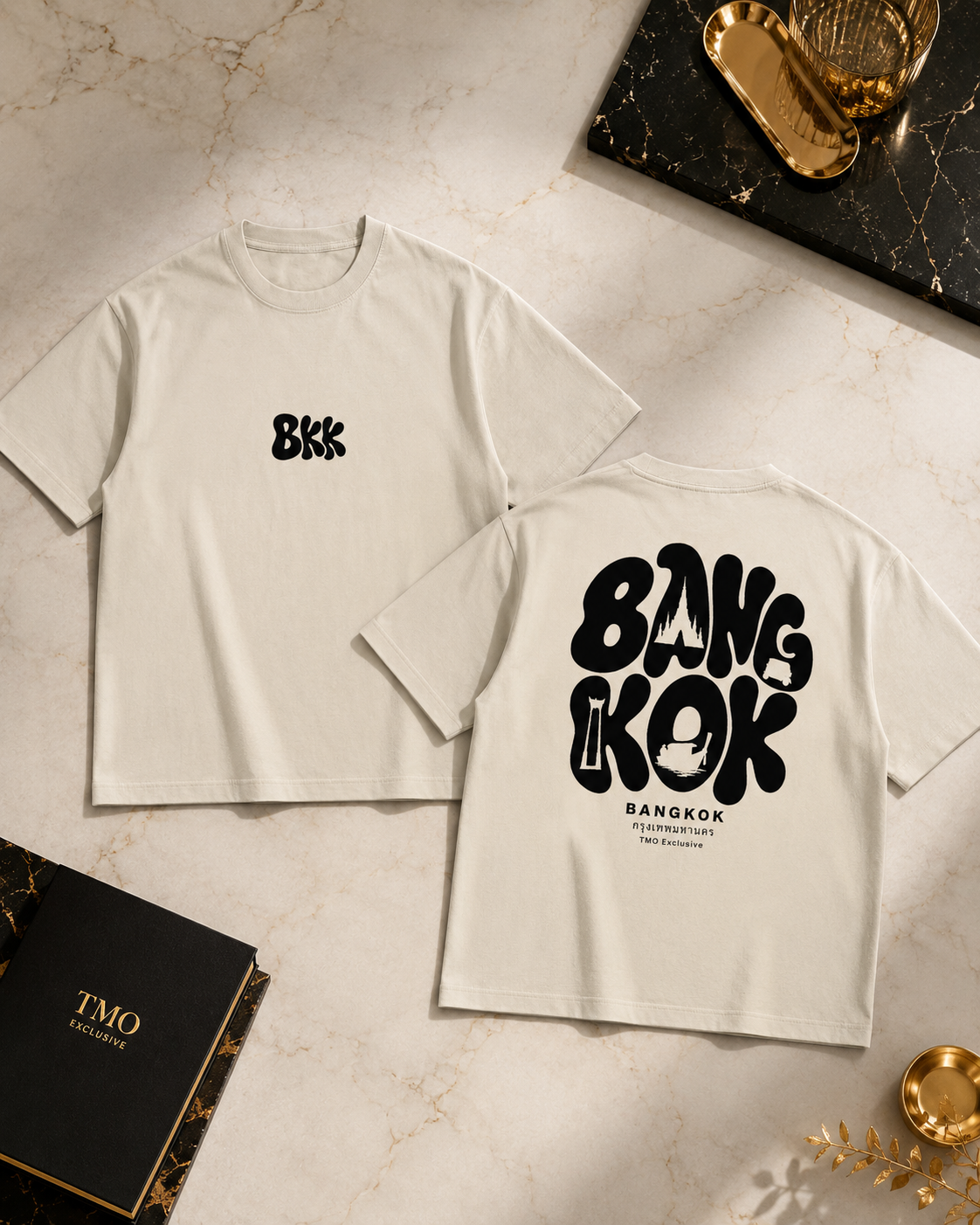 Exclusive: BKK T-Shirt - Apricot | Unisex Pure Cotton T-Shirt