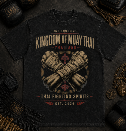 Exclusive: Kingdom of Muay Thai | Snow Washed Oversized Cotton T-Shirt