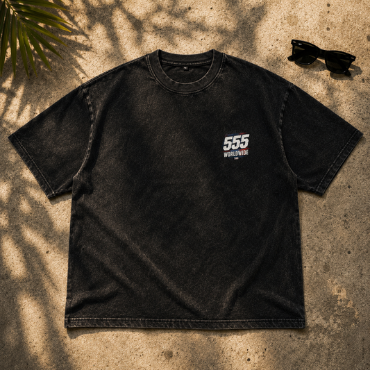 Exclusive: 555 Worldwide | Snow Washed Oversized Cotton T-Shirt