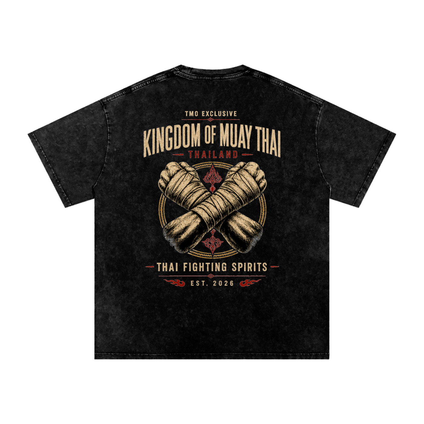 Exclusive: Kingdom of Muay Thai | Snow Washed Oversized Cotton T-Shirt