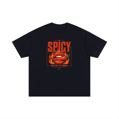 Exclusive: I'm Spicy - Black | Unisex Oversized Cotton T-Shirt
