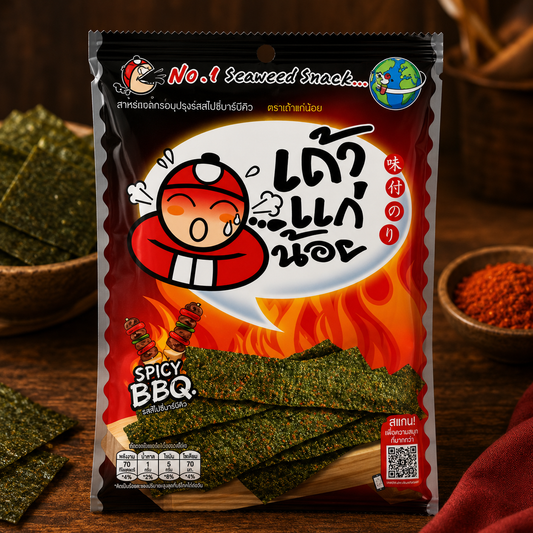 Tao Kae Noi Fried Seaweed Spicy BBQ 26g