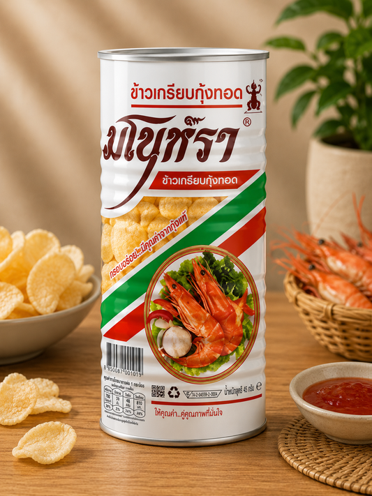 Manora Fried Shrimp Chips Can 45g