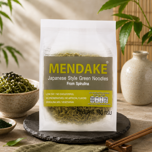Mendake Japanese Style Green Noodles 180g