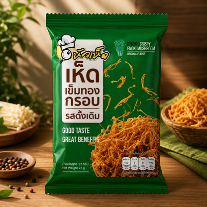 Huahed Crispy Enoki Mushroom 27g
