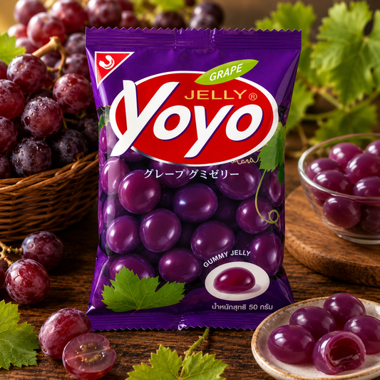 Yoyo Grape Gummy Jelly 80g