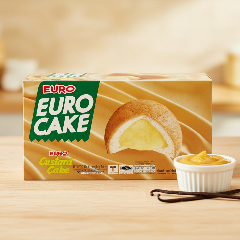 Euro Custard Cake - Custard Only Scene
