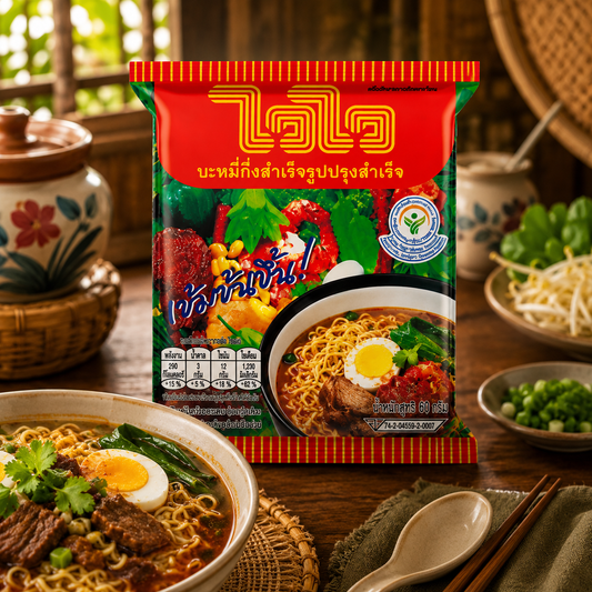 Wai Wai Oriental Style Instant Noodles 55g x 5 Pack | ไวไว บะหมี่กึ่งสำเร็จรูปปรุงสำเร็จ 55 ก. แพ็ค 5