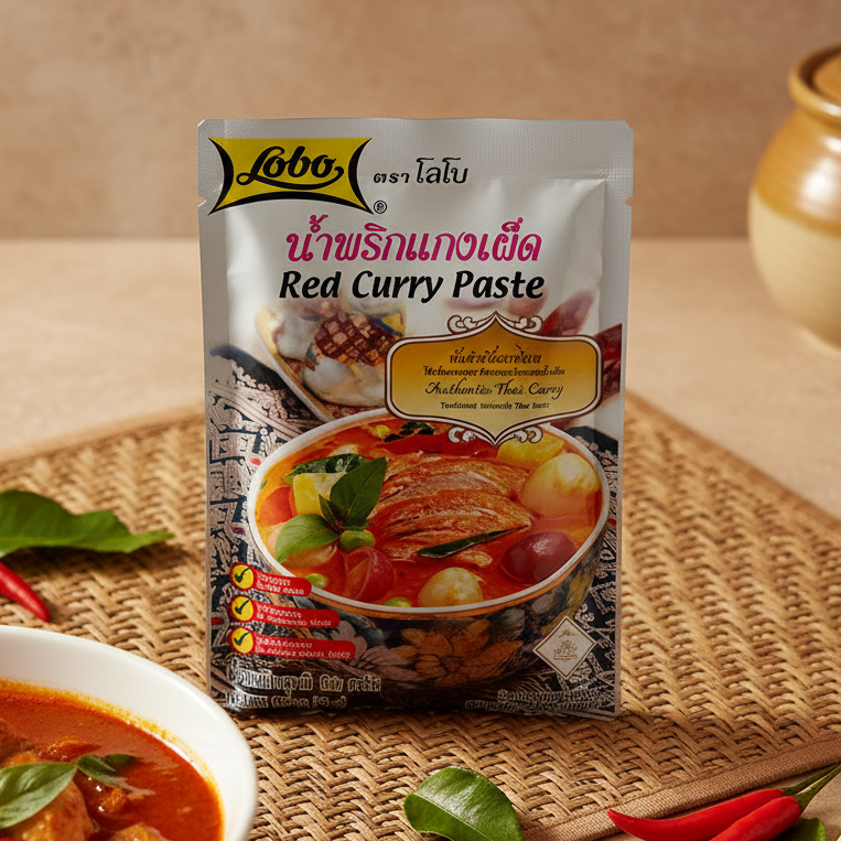 Lobo Red Curry Paste 50g - Lifestyle Shot