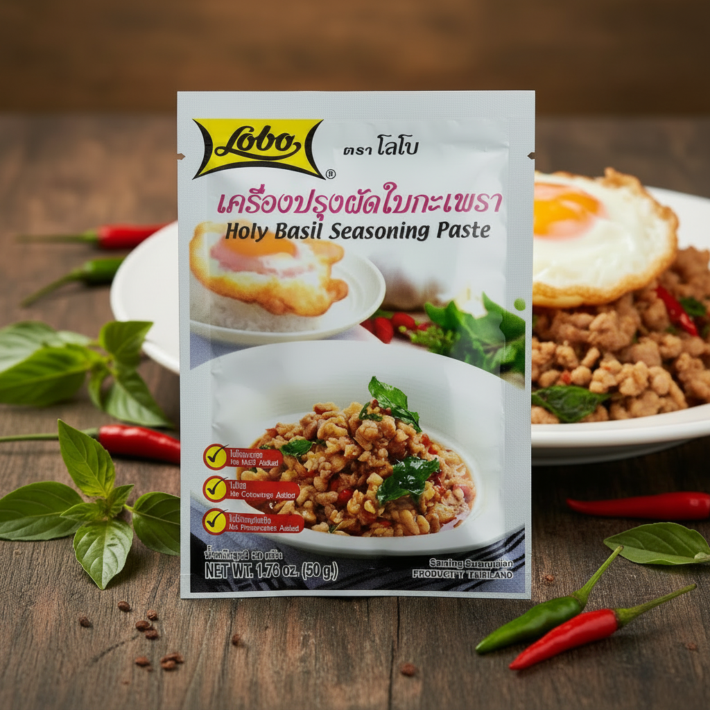 Lobo Holy Basil Seasoning Paste 50g - Lifestyle Shot