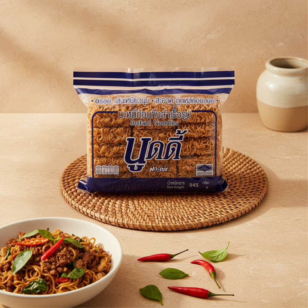 Noodie Instant Noodles Front - Kra Pao Lifestyle